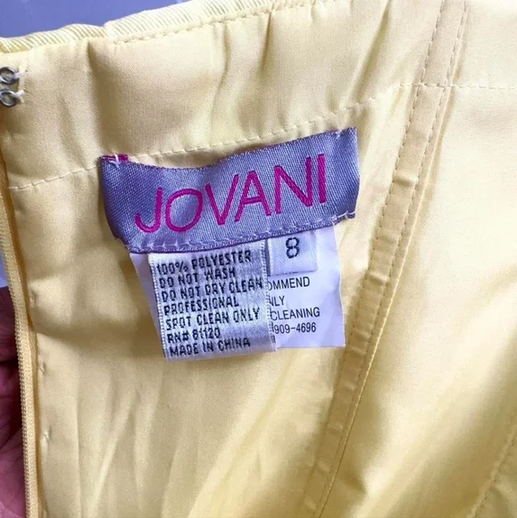 REPOSHING Yellow Jovani Evening Gown - Picture 6 of 6